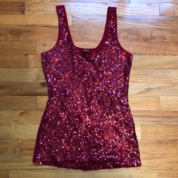 Express Tops - Express sequin tank top